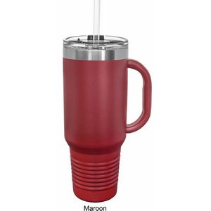 40 oz Polar Camel® Stainless Steel Insulated Travel Mug Tumbler w/ Straw