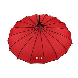 Logo Red Old-Fashionable Umbrella