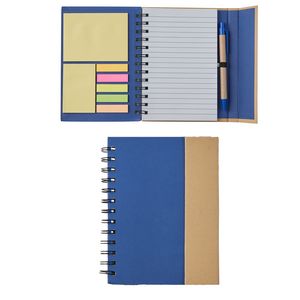 Eco Magnetic Notebook W/ Sticky Notes & Pen