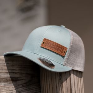 Full-Grain Leather Riveted Patches Hats | Richardson 112 Trucker Meshback |