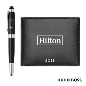 Hugo Boss Rollerball Pen & Wallet Set