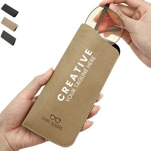 Soft Leather Sunglass Case Portable Glasses Pouch