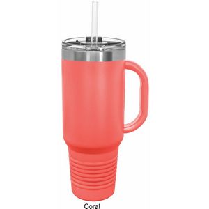 40 oz Polar Camel® Stainless Steel Insulated Travel Mug Tumbler w/ Straw