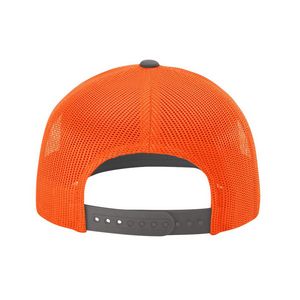 Charcoal Gray/Neon Orange Blank Back View