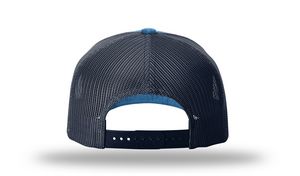 Realtree Fishing Lt. Blue/Navy Blue Blank Back View