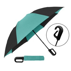 Teal Blue/Black - umbrella