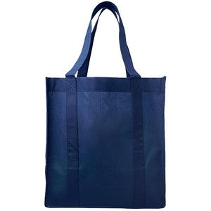 Non-Woven Totes w/Gusset, Reusable Grocery Shopping Tote Bag (13"x15"x10")