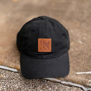 DAD HAT- Richardson Chino with Leather Patch | R55 | Leather Patch Made in the USA