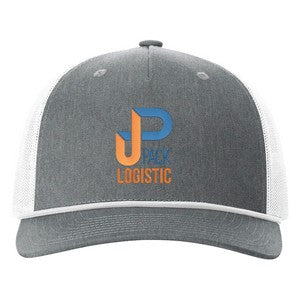 Richardson 112FPR 5-Panel Trucker Hat with Rope w/Leatherette Adhesive Patches or Embroidery