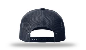 Navy Blue/White Blank Back View