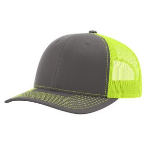 Charcoal Gray/Neon Yellow Blank Angled View