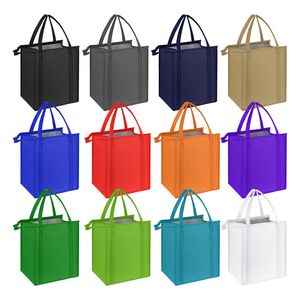 Thermal Non-Woven Insulated Cooler Tote Bag-13"X15"X10"