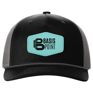 Richardson 112FPR 5-Panel Trucker Hat with Rope w/Leatherette Adhesive Patches or Embroidery