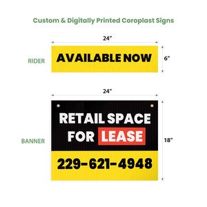 Real Estate A-frame Kit- Banner, Rider & Hardware