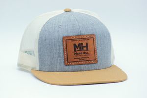 Richardson 511 Wool Blend Flatbill Trucker Hat with Leather Patch