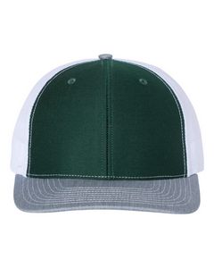 Dark Green/White/Heather Gray