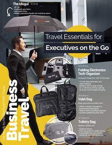 Folding Electronics Organizer Carrying Case