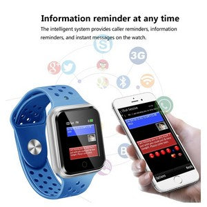 Waterproof Fitness Watch With Heart Rate / Blood Pressure /