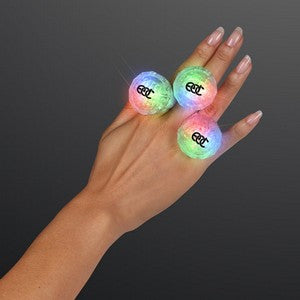 LED Light Up Rainbow Rave Ring