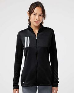 Adidas® Women's 3-Stripes Double Knit Full-Zip Pullover