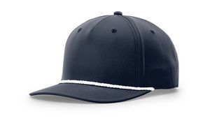 Navy Blue/White Blank Angled View
