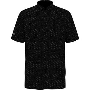 Callaway® Micro Chev Print UPF 50+ Men's Polo Shirt with Custom Logo