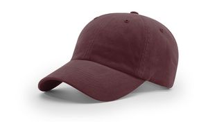 Richardson R55 Garment Washed Unstructured Twill Hat with Leather Patch