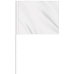 1-Color 4" x 5" Custom Vinyl Marking Flag with 21" Wire