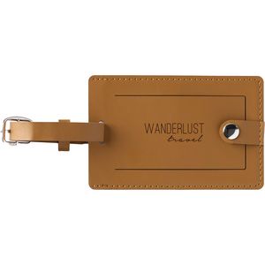 Pineapple Leather Luggage Tag
