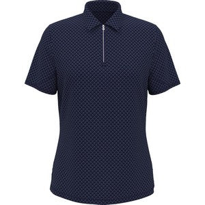 Callaway® All Over Stitched Moisture Wicking Women's Chev Polo Shirt with Custom Logo