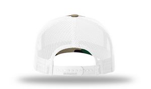 Green Camo/White Blank Back View