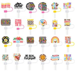 CUSTOM SHAPE Dust-Proof Silicone Straw Toppers