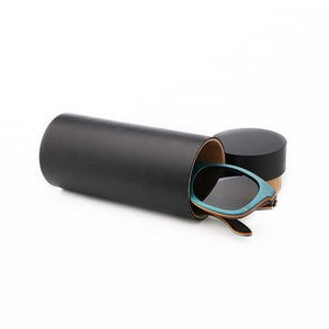 Bamboo Cylinder Sunglass Case