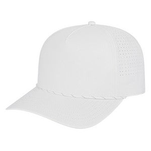 White with White/Silver Rope