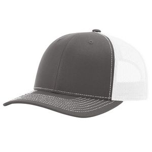 Charcoal Gray/White Blank Angled View