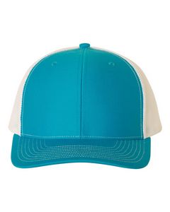 Cyan Blue/White