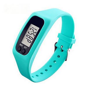 Blank blue fitness tracker bulk
