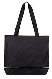 Zipper Shoulder Tote Bag