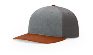 Heather Grey Charcoal Dark Orange