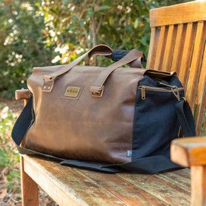 Danville Leather & Canvas Duffel Bag