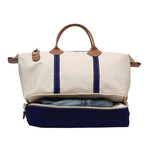Beige/Navy Blue