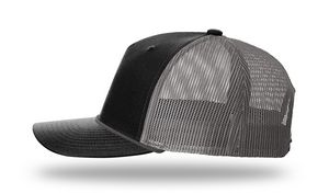 Black/Charcoal Gray Blank Side View