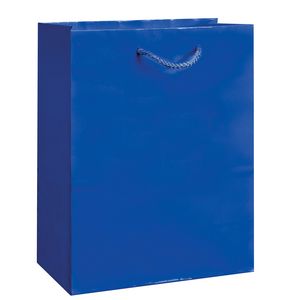 Gloss Laminated Euro Tote Bag w/ Macrame Rope Handles (8"x4"x10")