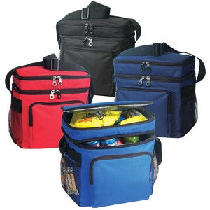 Insulated Lunch Cooler Bag w/ Pockets & Shoulder Strap