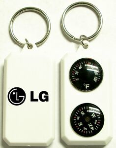 Compass & Thermometer Keychain