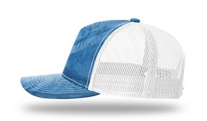 Realtree Fishing Lt.Blue/White Blank Side View