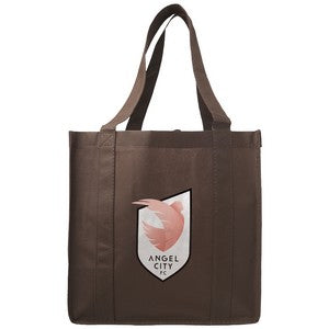 Large Gusset Square Reusable Non-Woven Grocery Tote Bag (12.6"x13"x8.75)