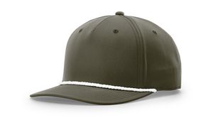 Dark Olive Green/White Blank Angled View