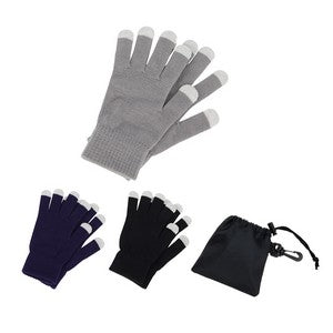 Easy Swipe Touch-Sensitive Glove With Drawstring Pouch