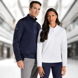 Callaway® Diamond Quilted Fleece Women's 1/4-Zip Pullover